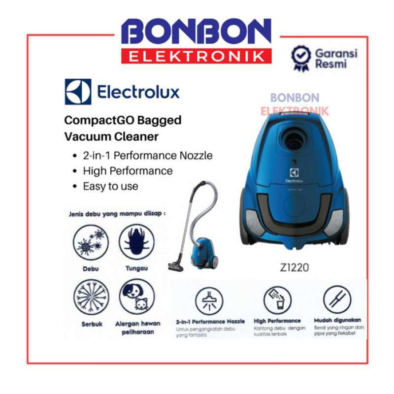 Jual Electrolux Vacuum Cleaner Z1220 / Z 1220 CompactGo Bagged di