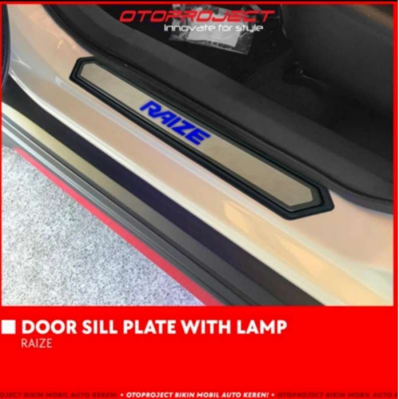 Jual Sillplate / Sill Plate Pintu Samping Toyota Raize With Lamp di
