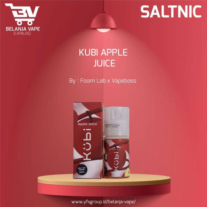Jual Foom Kubi Apple Juice Salt Nic 30ML by Foom Lab x Vapeboss di