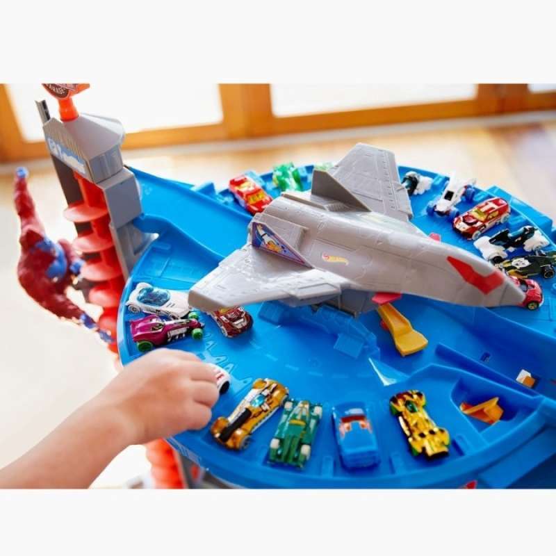 Promo Hot Wheels Super Ultimate Garage Gorilla Jet Plane Playset Diskon