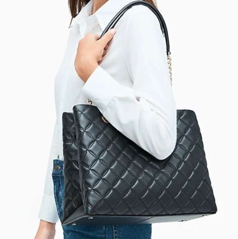 Jual Original Brand New Kate Spade Natalia Black Tote Leather Bag di