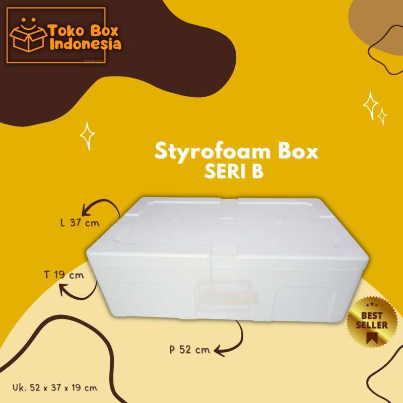 Jual Styrofoam Box SERI B / Styrofoam Box Ikan Frozen Food di Seller