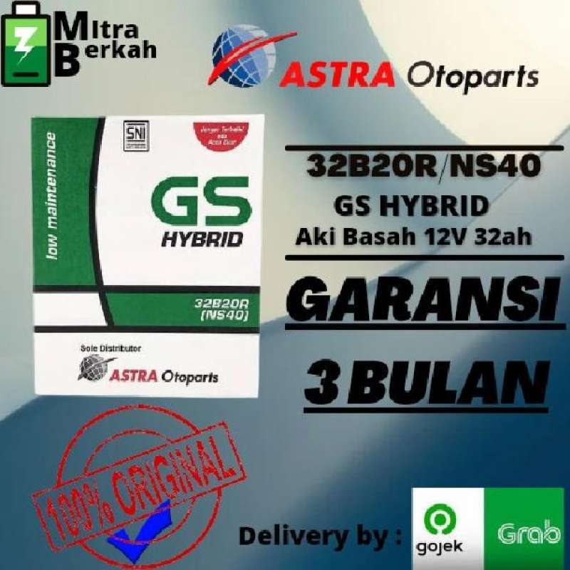 Jual AKI BASAH MOBIL APV NS40 GS HYBRID di Seller Mitra Berkah Battery