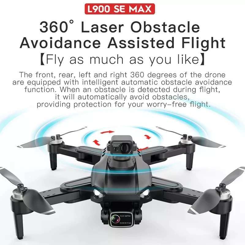 Jual L900 Pro Se Max Drone Gps 5g Fpv 4k Hd Sensor Anti Tabrak 360 - 2 ...