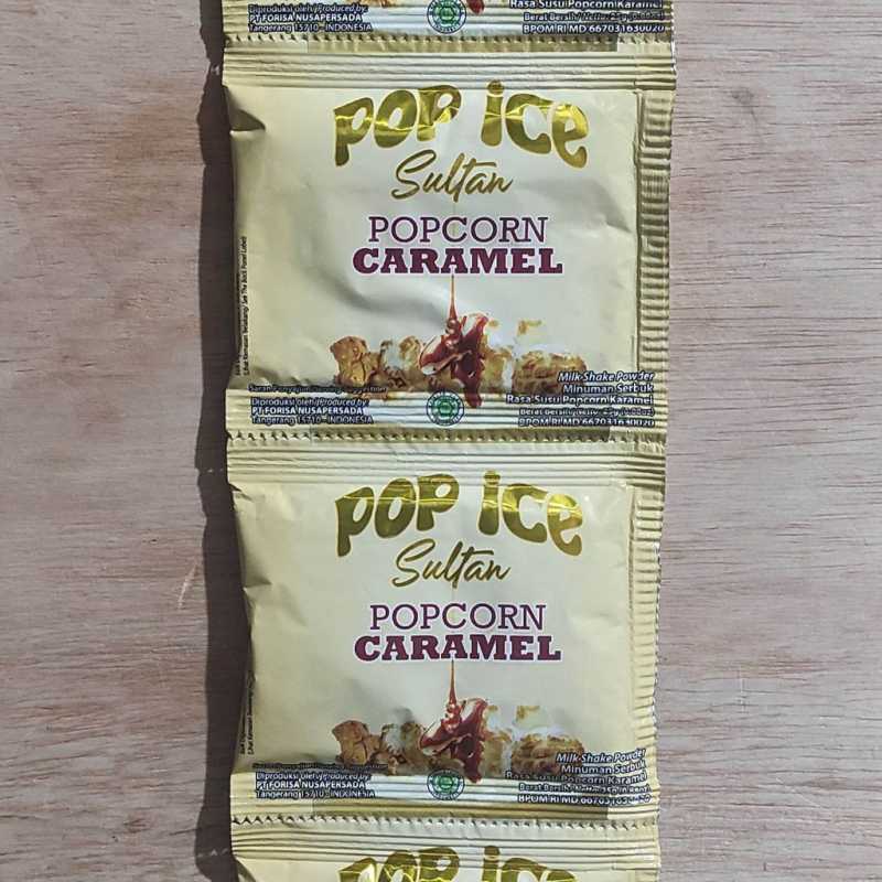 Promo Pop Ice Sultan Popcorn Caramel[25gr x 10pcs] Diskon 16% di Seller ...