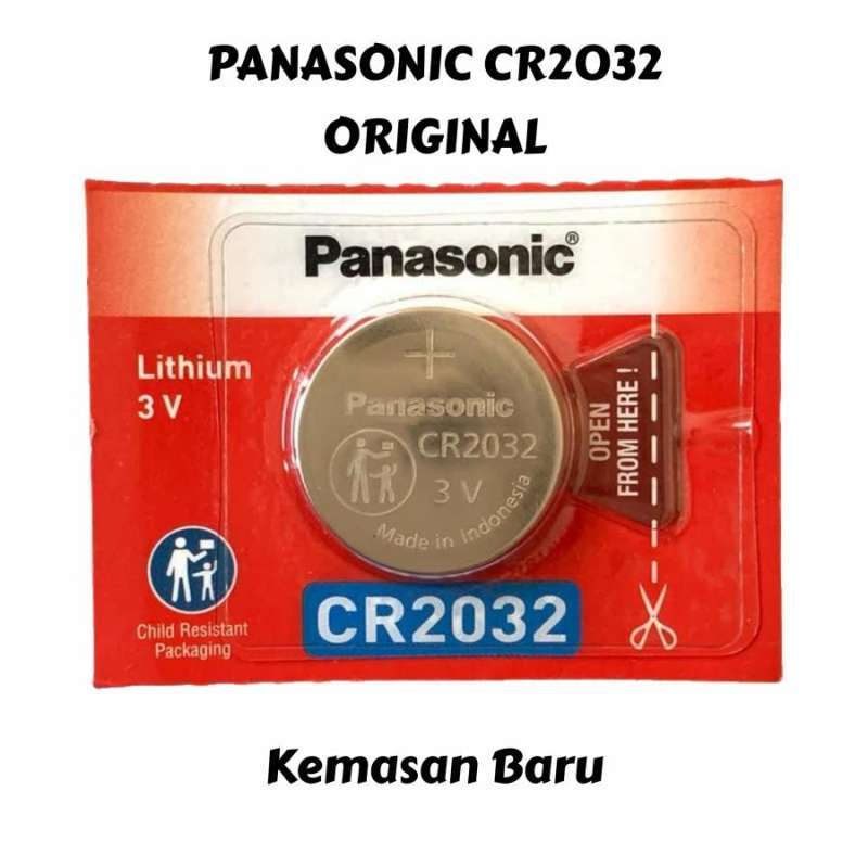 Jual Baterai Panasonic CR2032 Original /CR 2032 Lithium Battery 3V