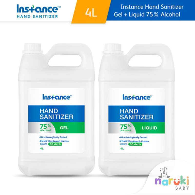 Promo Instance Hand Sanitizer Liquid and Gel Galon 4L Refill Gel