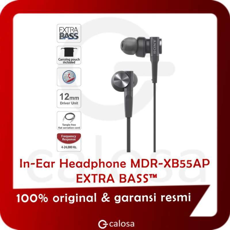 Promo Sony MDR XB55AP - XB 55 AP Garansi Resmi Sony Indonesia 1 Tahun ...