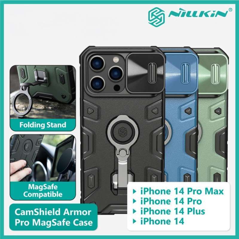Jual Case iPhone 14/Plus/Pro/Pro Max Nillkin CamShield Armor Pro