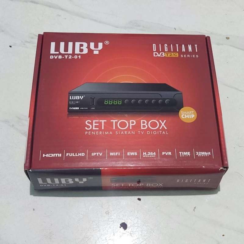 Jual Set Top Box Luby 01 DVB T2 Siaran Digital Resmi SNI & Postel STB