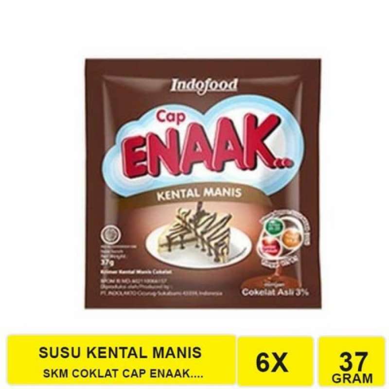 Jual Susu Kental Manis Cap Enaak Cokelat (6 Sachet / Renceng) di Seller