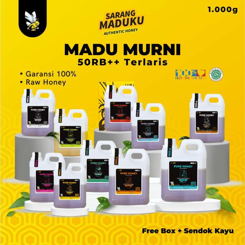 Promo Sarang Maduku Madu Asli Madu Murni Madu Asli 100 Tanpa Campuran Raw Honey 1 Kg Diskon 3