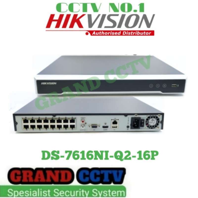 Promo Hikvision 7616niq2/16p Nvr 16 Channel Hikvision Plug And Play