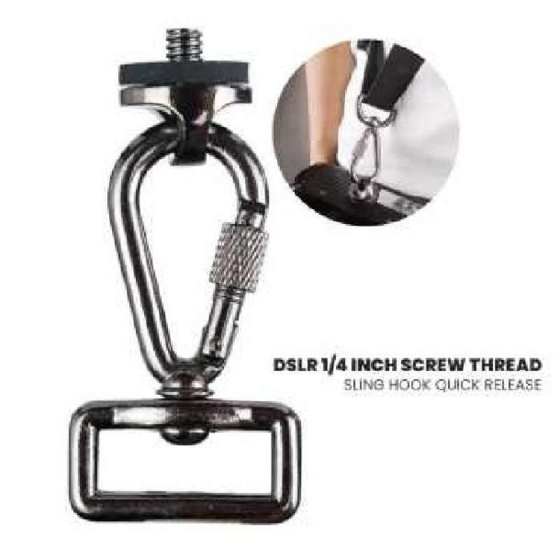 Jual 1 4 Inch Screw Thread Adapter With Sling Hook Carabiner Quick jual-1-4-inch-screw-thread-adapter-with-sling-hook-carabiner-quick