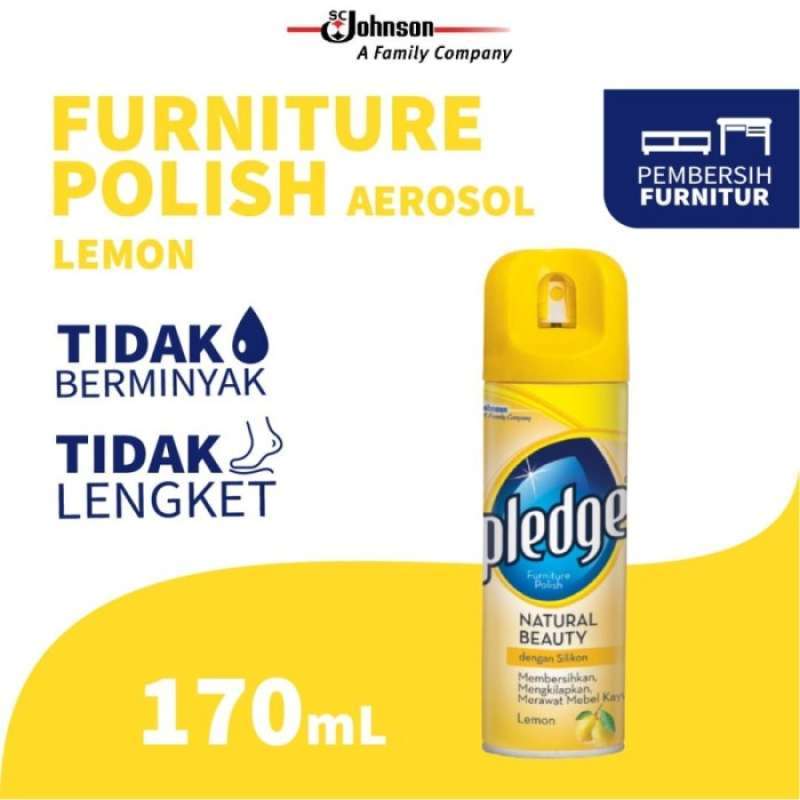 Jual LEMON PLEDGE AEROSOL 170 ML PERBERSIH FURNITURE di Seller SB