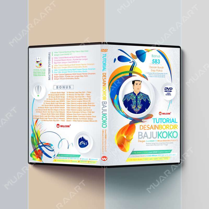 Jual Dvd Bundle Dan Flashdisk Tutorial Desain Bordir Baju Koko Dengan ...