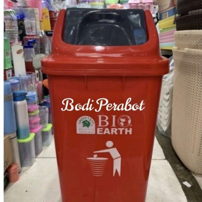 Promo GREEN LEAF Tempat Sampah 58 Liter Bio Earth Tong Sanpah / Kotak