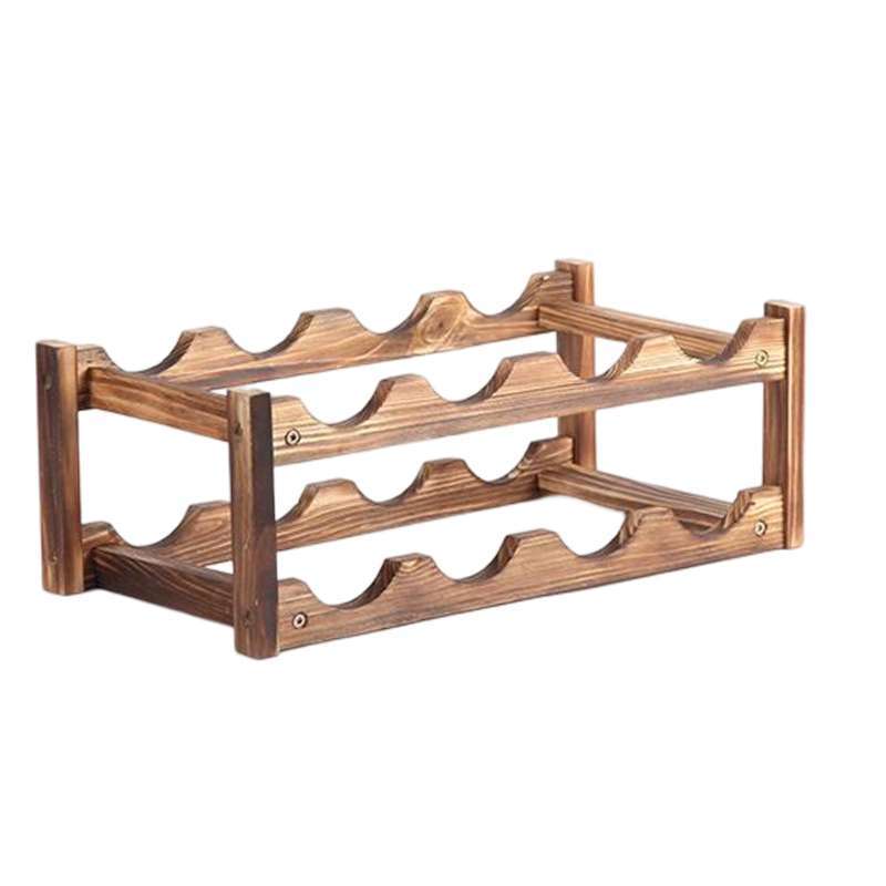 Jual Modern Bottle Rack Freestanding Display Shelf Stand for basement 2