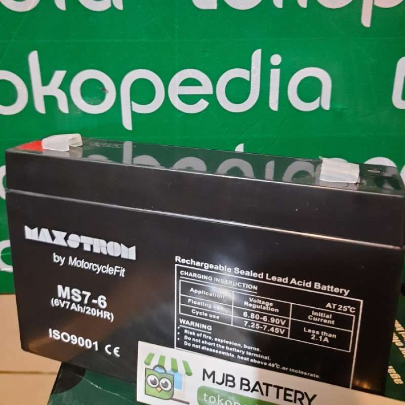 Promo AKI 6V 7AH AKI KERING 6V 7AH AKI UPS 6V 7AH Diskon 33% di Seller