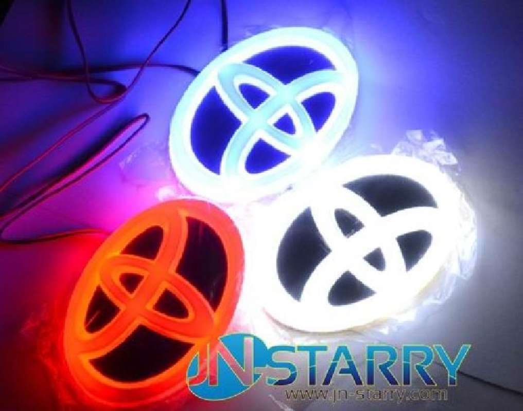 Jual Car Emblem Led Logo Mobil Chrome Nyala 4 Dimensi Toyota di Seller ...