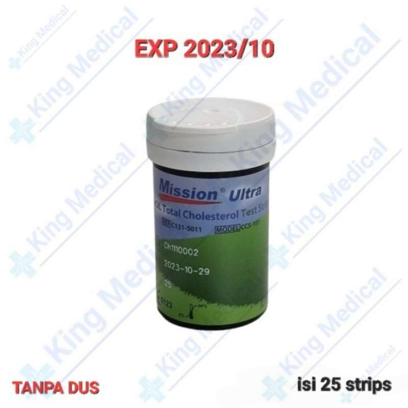 Promo Mission Ultra Test Strip Cholesterol untuk Cek Kolesterol Diskon