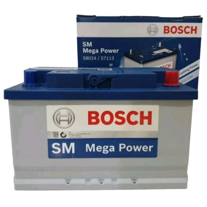 Jual aki/accu mobil 58024/ 57113 bosch aki/accu kering 74AH baterai aki