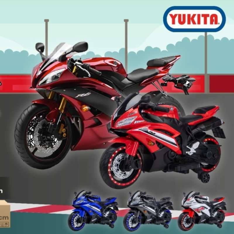 Promo Motor Aki R6 Sport Yukita 665 Ban Eva Aki 12 Volt Diskon 2% di