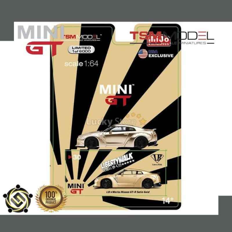 Jual MINI GT Liberty Walk LB Works Nissan GT-R (R35) Satin Gold Limited ...