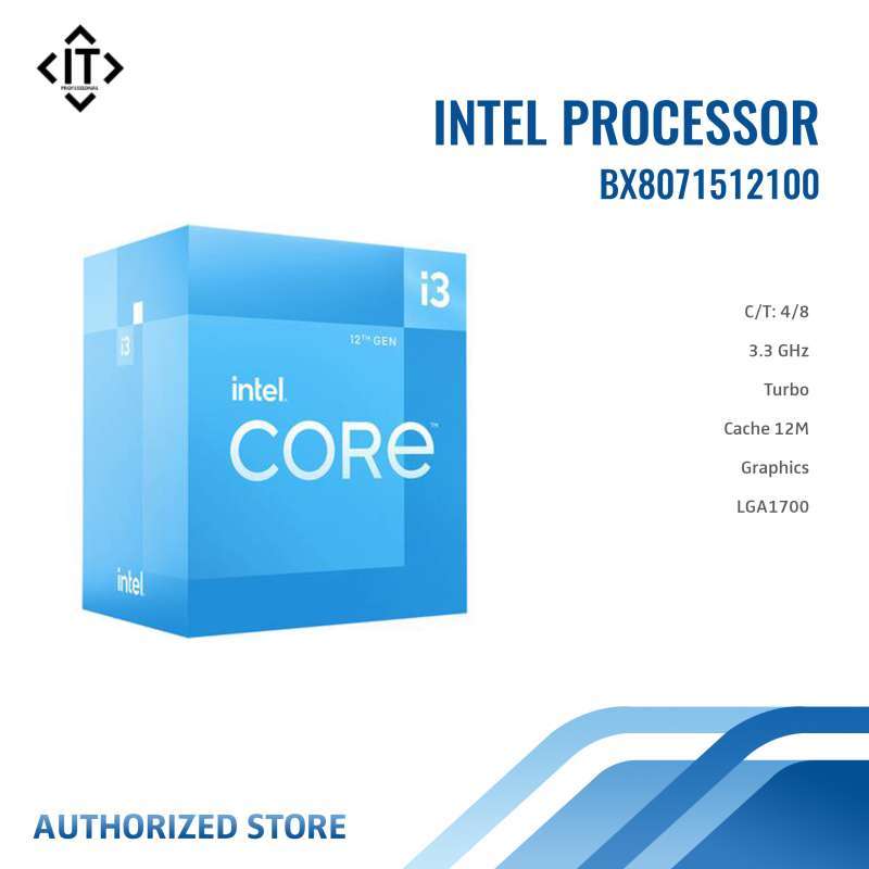 Jual Intel Processor Core i3 12100 Alder Lake BX8071512100 di Seller