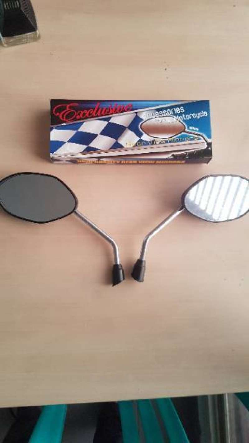 Jual Exclusive Spion Motor Kaca Besar Tiang Nekel for Honda Beat Street