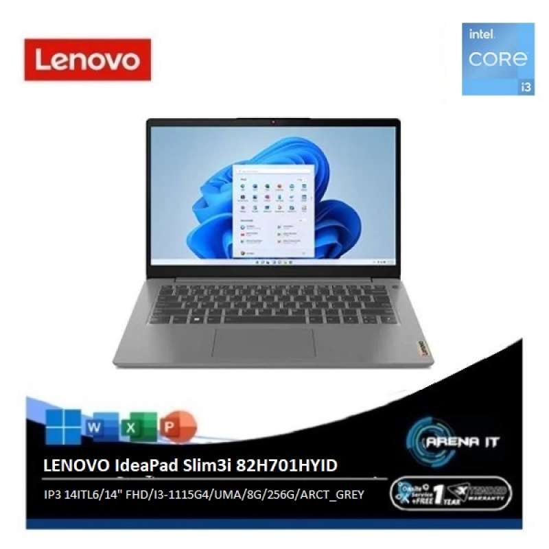Promo Lenovo Ideapad Slim3i 82h701hyid Ip3 14itl6 14 Fhd I3 1115g4 Uma