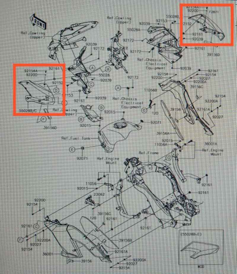 Jual Shroud Kawasaki Versys 1000 Original, Ready Stock di Seller kubera