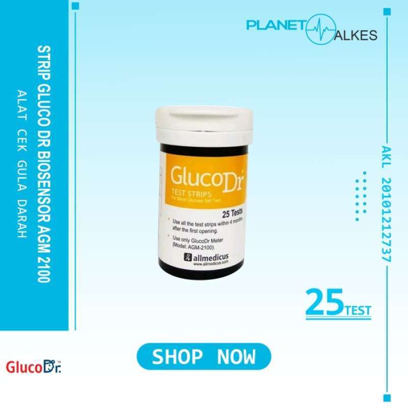 Promo Strip Glucodr Bio Code 8 Strip Gula Darah Gluco Dr Biosensor
