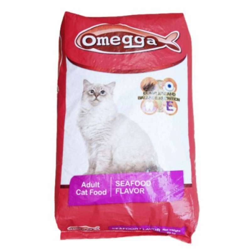 Jual MAKANAN KUCING OMEGA SEAFOOD 20KG CAT FOOD OMEGGA SEAFOOD 20KG