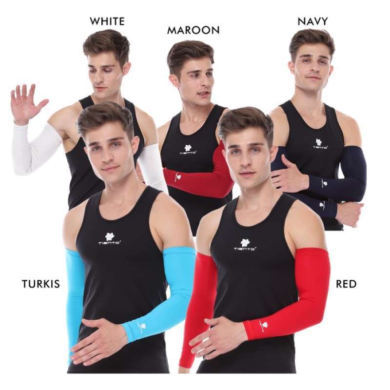 Promo Tiento Hand Sleeve Arm Sleeve Manset Tangan Lengan Original Black