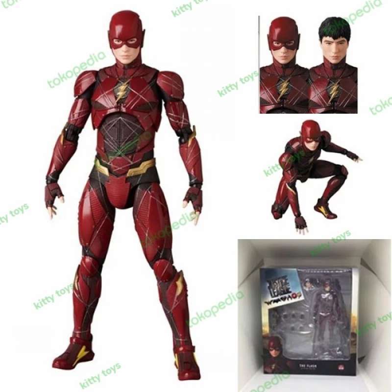 Promo action figure the flash justice league mafex Diskon 28% di Seller ...