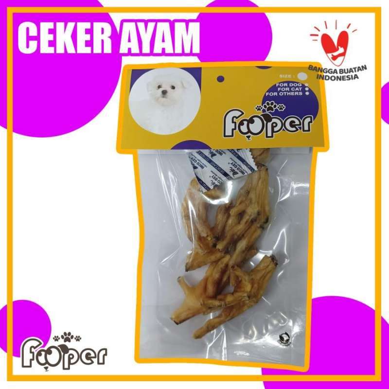 Jual Fooper Dehydrated Natural Dog Snack Chicken Claws Feet Kaki Ayam
