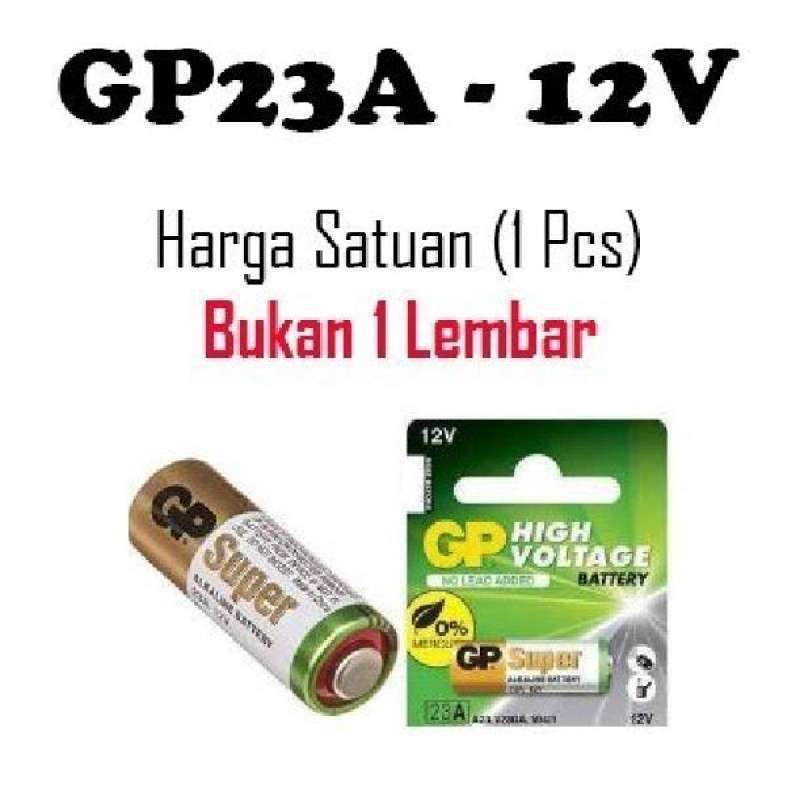 Jual Battery 12v 23A SUPER ALKALINE GP gp23 gp23a gp 23a NO MERCURY di ...