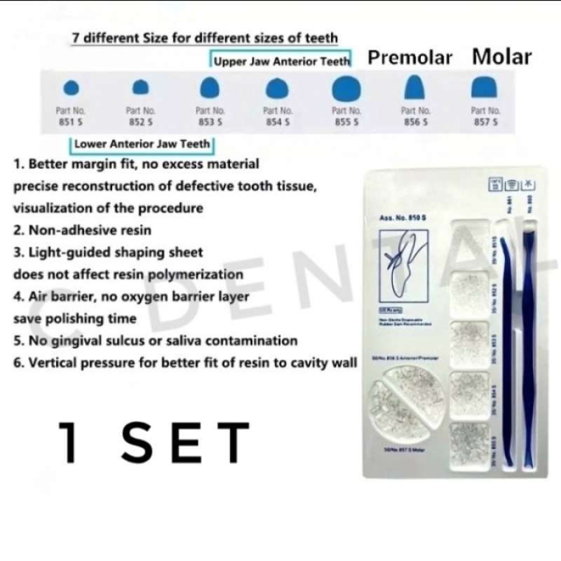 Promo Dental Clear Matrix Molding With Handle Restorasi Komposit Class ...