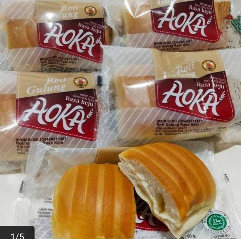 Jual Aoka Roti Gulung Sandwich Isi Selai Keju 60gr Enak Empuk ( Karton ...
