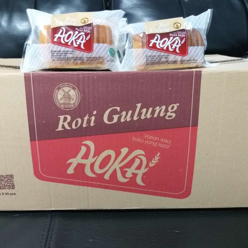 Jual Aoka Roti Gulung Sandwich Isi Selai Keju 60gr Enak Empuk ( Karton ...