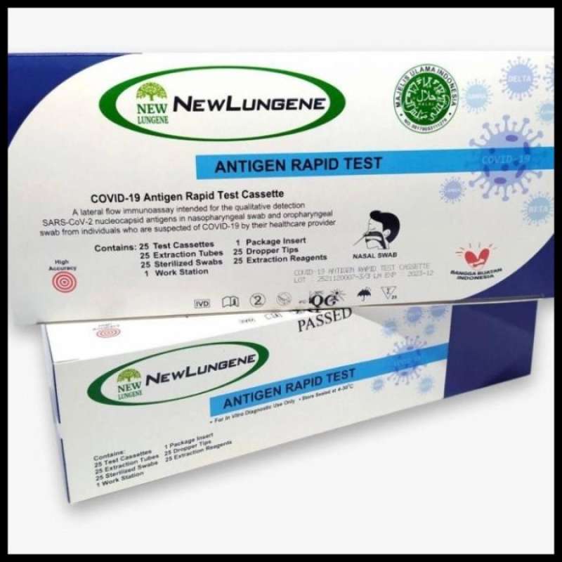 Jual READY STOK ALAT TES SWAB ANTIGEN NEW LUNGENE NEWLUNGENE RESMI AKD