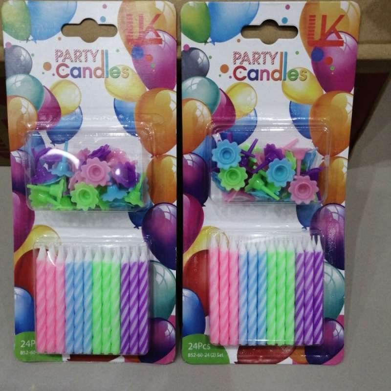 Jual Lilin ulang tahun/Lilin happy birthday isi 24pcs di Seller Uhilaa