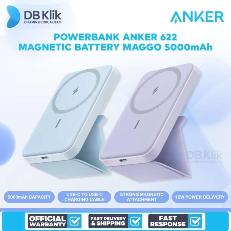 Power Bank Anker 322 Mag?go 5k Mah 7.5w Power Bank W/ Built?in Stand Power Bank Anker 322 Mag?go 5k Mah 7.5w Power Bank W/ Built?in Stand