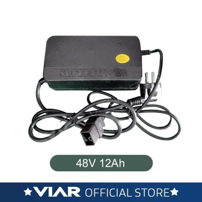 Jual CHARGER AKI 6 -D2F-12 VRLA 48V 12AH - AKI SEPEDA LISTRIK VIAR UNO