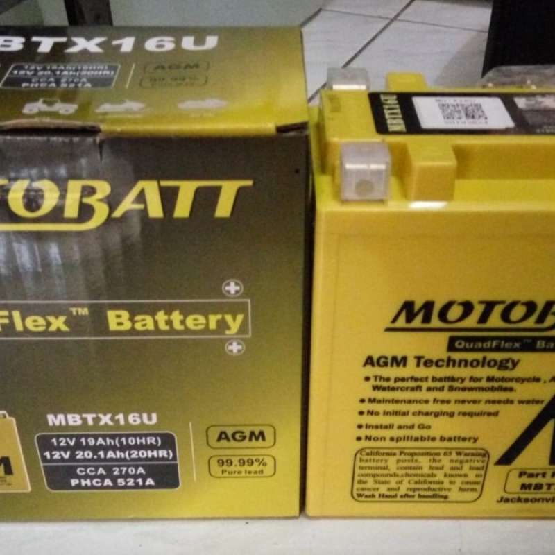 Jual Aki Motobatt Quadflex Mbtx16u Triumph Tiger Suzuki Intruder
