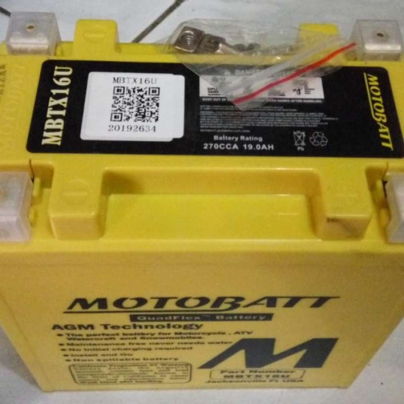 Jual Aki Motobatt Quadflex Mbtx16u Triumph Tiger Suzuki Intruder