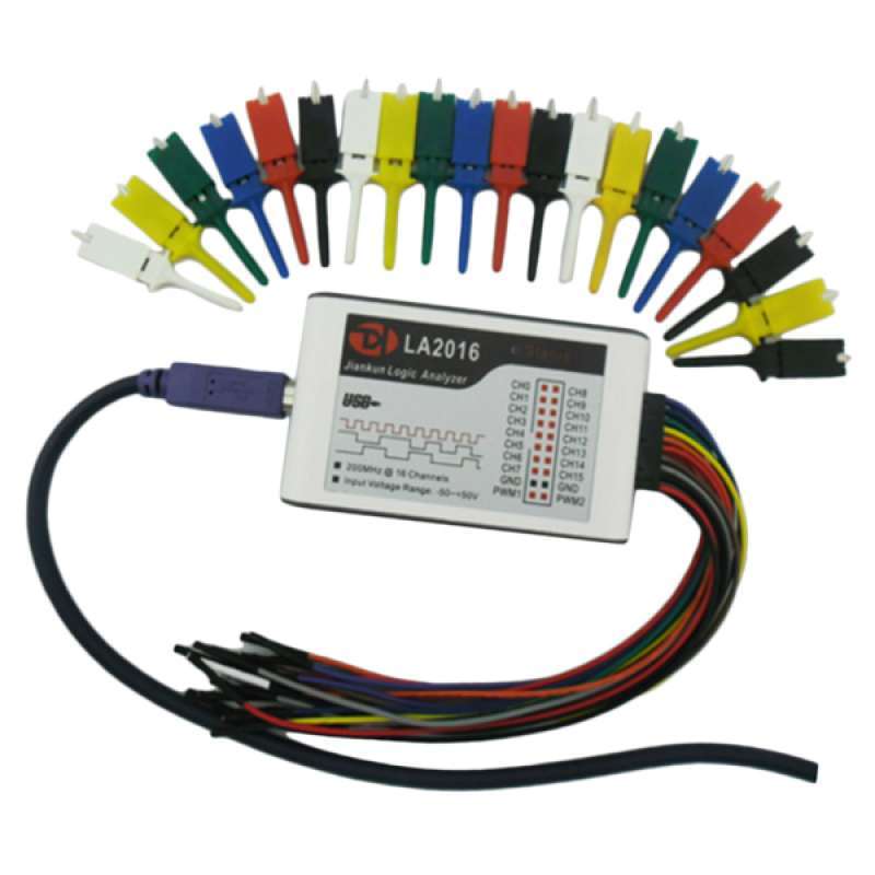Jual 1 Set USB Logic Analyzer 16 Channel Lightweight MCU FPGA Debug