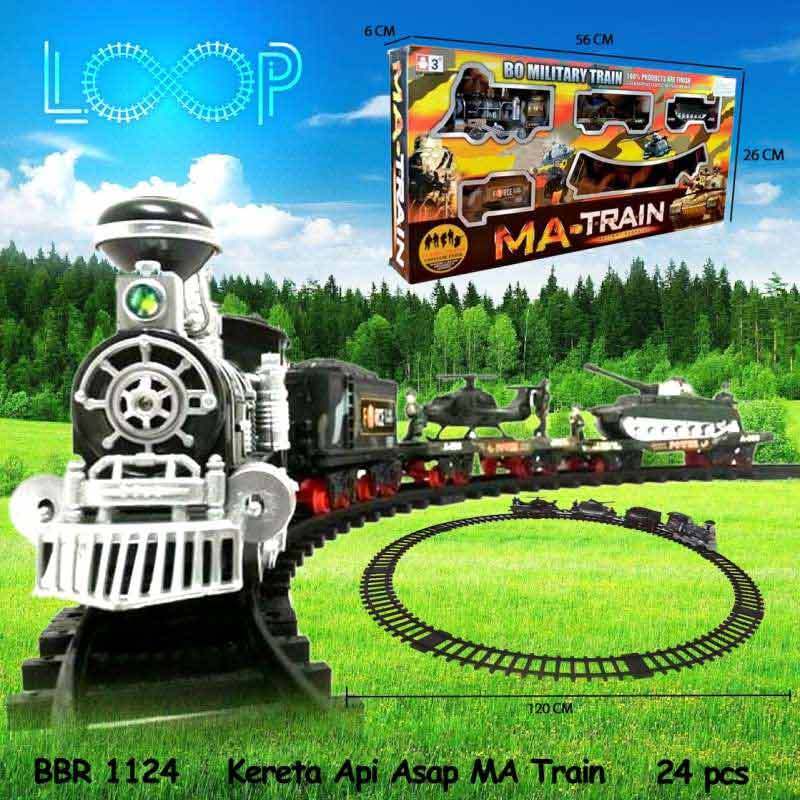Promo MAINAN LOCOMOTIF KERETA API MILITARY TRAIN GERBONG ASAP TRACK MA ...