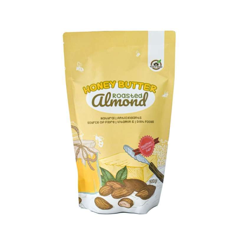 Jual Honey Butter Roasted Almond ( Panggang ) 500 Gr Di Seller Podomoro